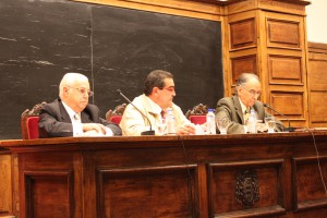 Juan de Lillo (derecha), durante su intervención